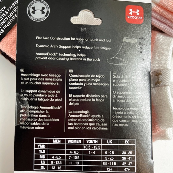 NWT UNDER ARMOUR 3 Pairs UA Essential Comfort Training No Show Socks 7-10.5 - Picture 3 of 9